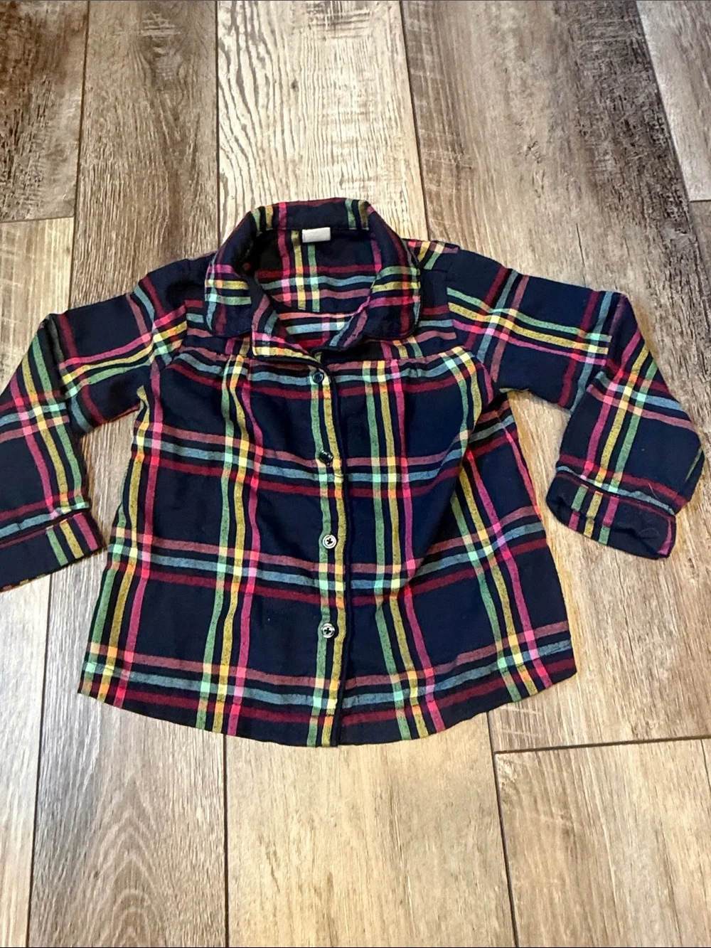 GAP Girls Plaid Flannel Pajama Set Size 2